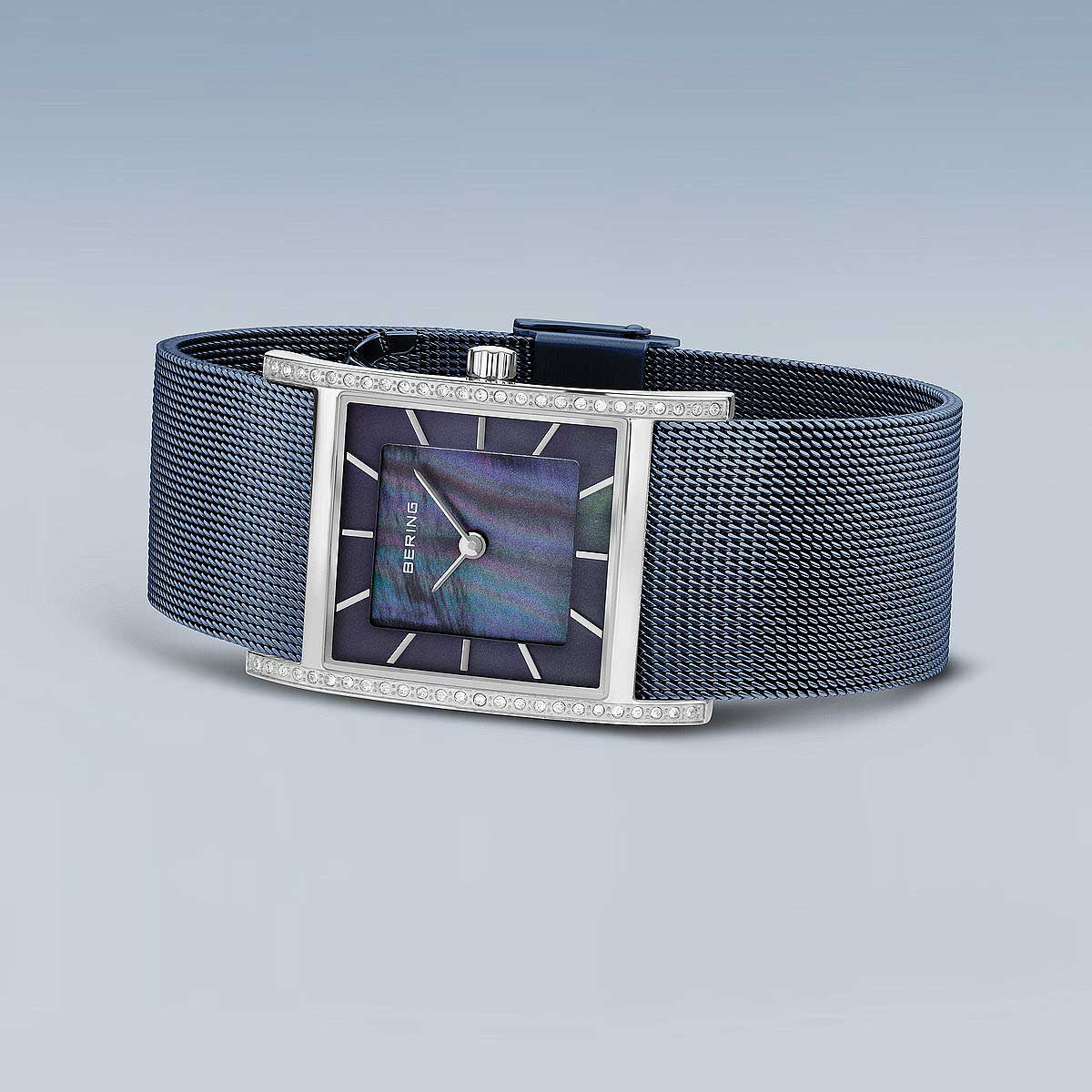 Bering Classic 10426-398-S Damenuhr • Kratzfestes Saphirglas • Feines Milanaise-Armband