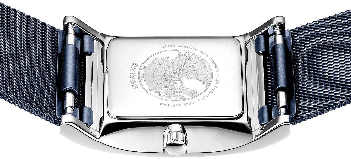 Bering Classic 10426-398-S Damenuhr • Kratzfestes Saphirglas • Feines Milanaise-Armband
