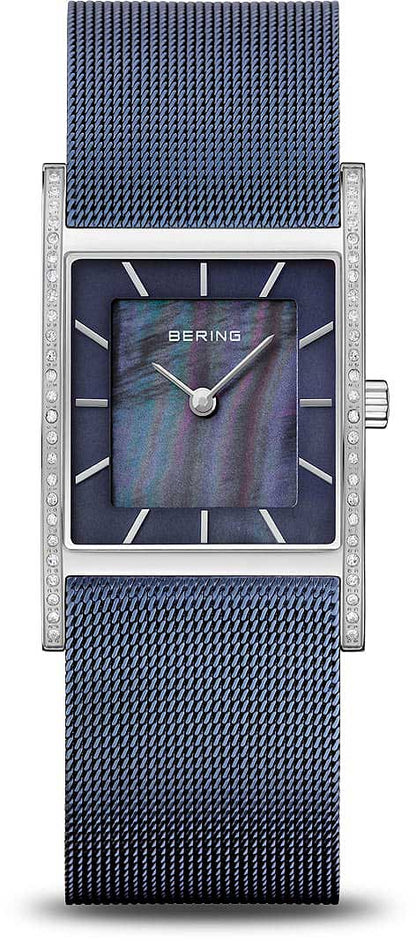 Bering Classic 10426-398-S Damenuhr • Kratzfestes Saphirglas • Feines Milanaise-Armband