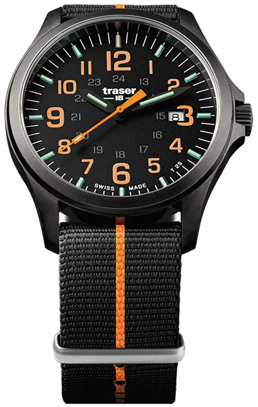 Traser P67 Officer Pro 107425 Herren Uhr • Swiss Made Quarz • trigalight Beleuchtung