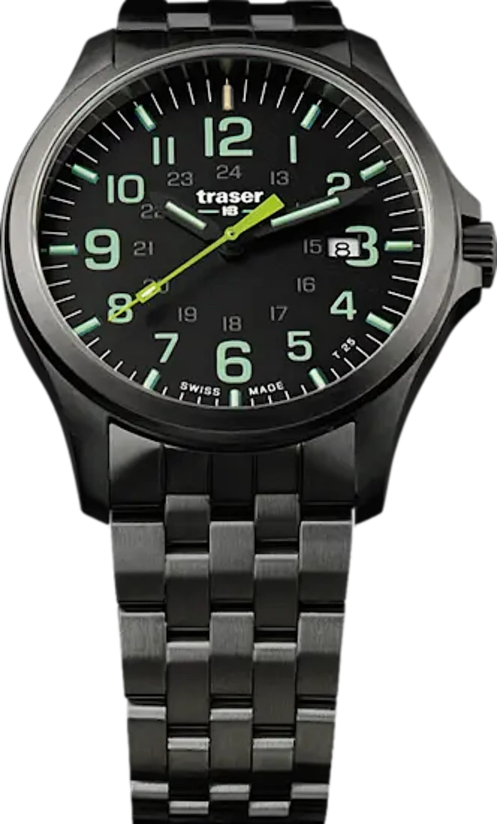 Traser P67 1107869 Herrenuhr • Trigalight H3 • Saphirglas