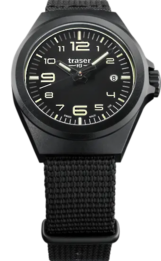 Traser P66 Tactical Mission 105503 Herren Uhr • Swiss Made Quarz • Saphirglas