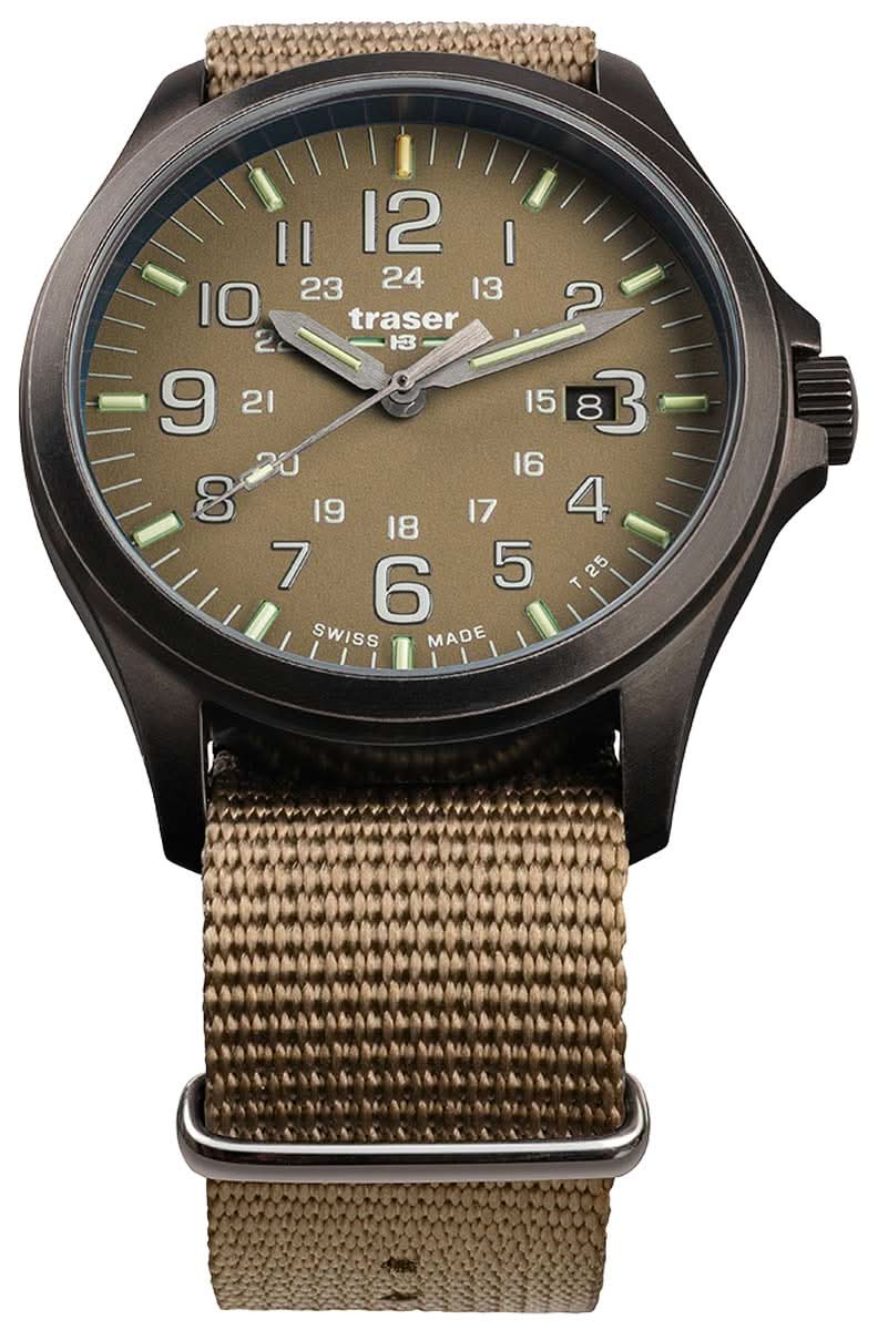 Traser P67 Officer Pro 108631 Men's Watch • Swiss Quartz Movement • Tritium Illumination