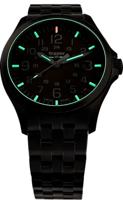 Traser P67 Officer Pro Gunmetal 108738 Men's Watch • trigalight • Sapphire Glass