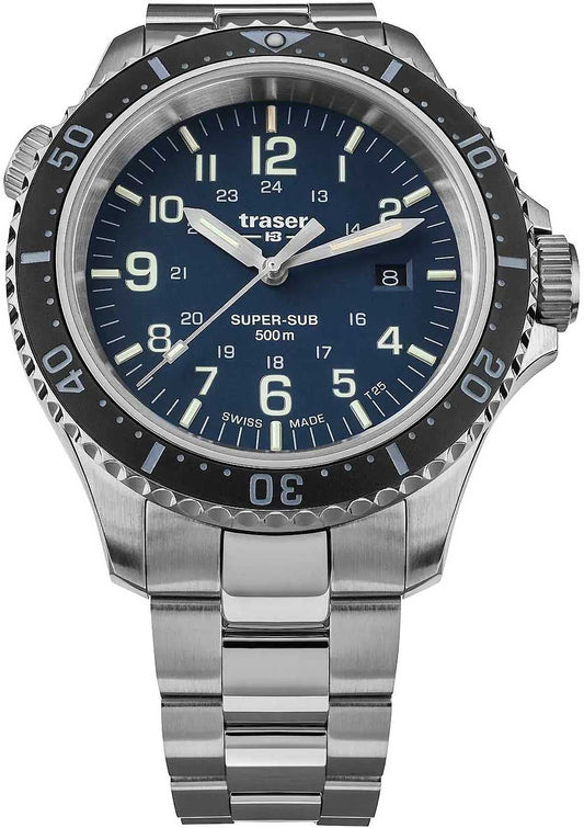 Traser P67 Diver Blue 109375 Herren Uhr • Swiss Made Quarz • Saphirglas