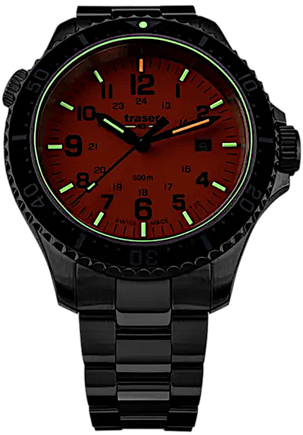 Traser P67 Diver 109379 Men's Watch • trigalight® • 50 bar • Sapphire Crystal