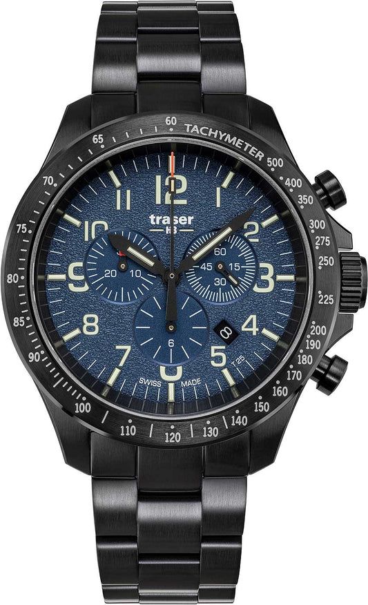 Traser P67 Officer Pro Chronograph 109462 Herren Uhr • trigalight • Saphirglas