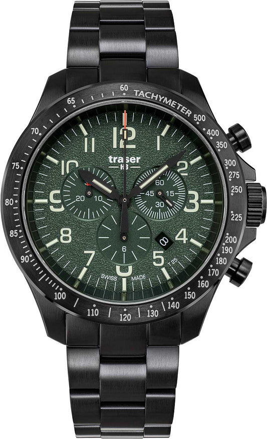 Traser P67 Officer Pro Chronograph 109464 Herren Uhr • trigalight • Saphirglas
