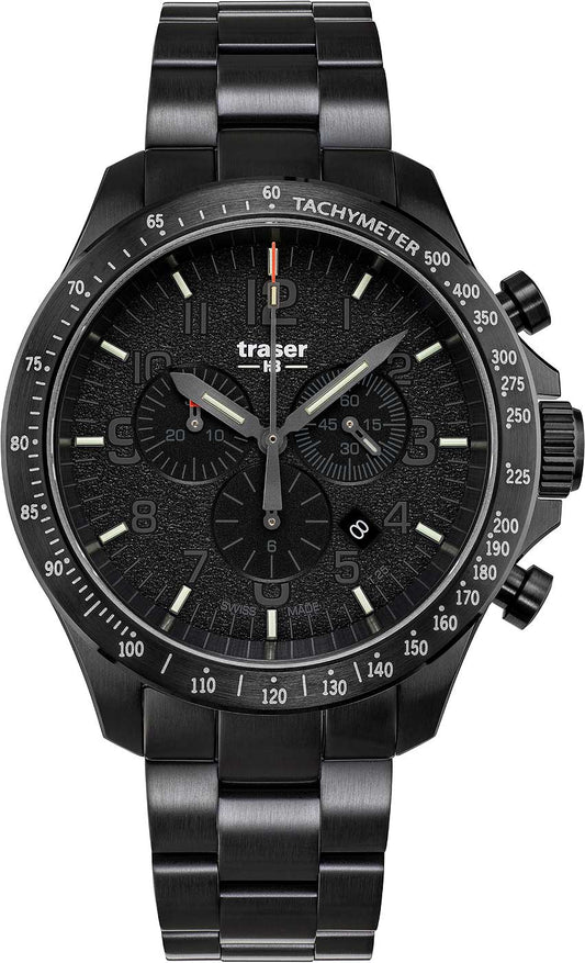 Traser P67 Officer Pro Chronograph 109466 Herren Uhr • Schweizer Quarz-Chronograph • trigalight-Technologie