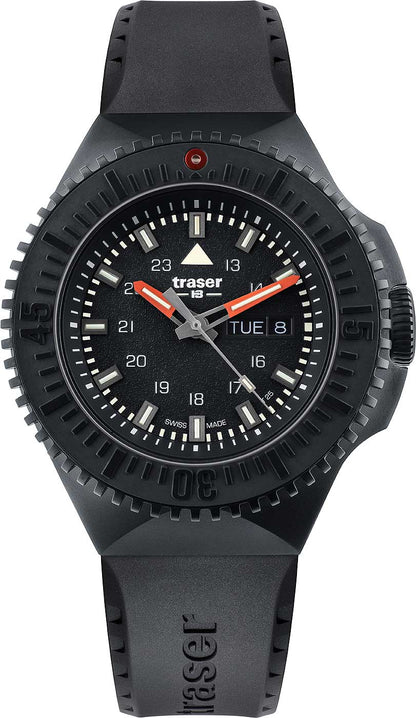 Traser P69 Black Stealth Black 109855 Uhr • trigalight-Technologie • 50 bar wasserdicht