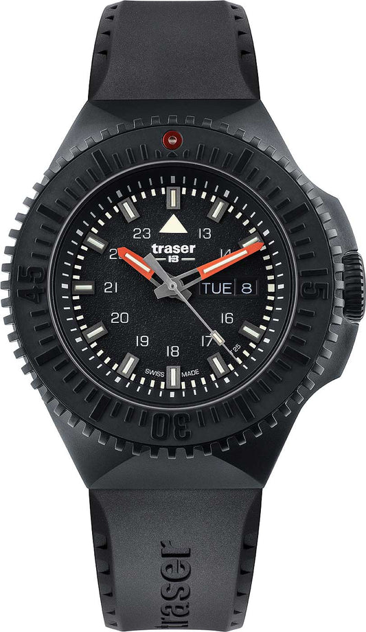 Traser P69 Black Stealth Black 109855 Uhr • trigalight-Technologie • 50 bar wasserdicht