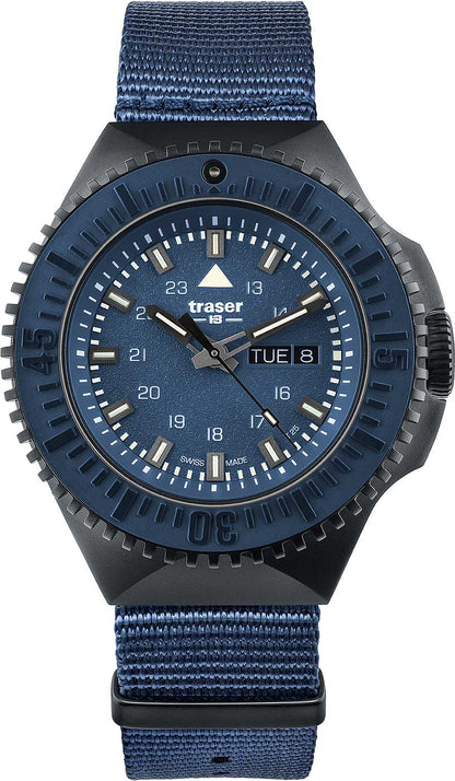 Traser P69 Black Stealth 109856 Herren Uhr • Swiss Made Quarz • Saphirglas