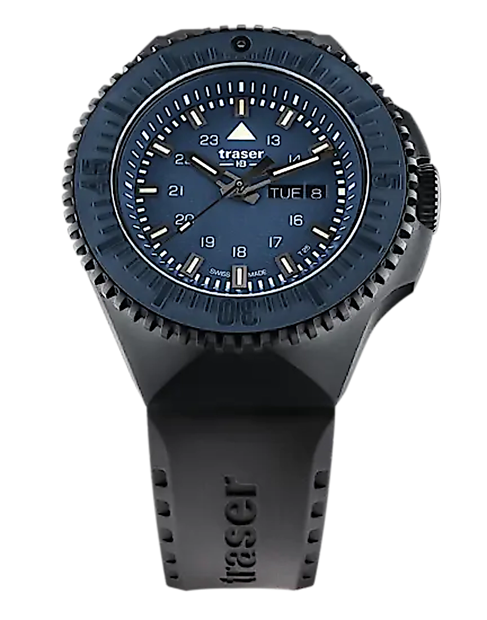 Traser P69 Black Stealth 109856 Men's Watch • trigalight® Illumination Technology • Sapphire Crystal