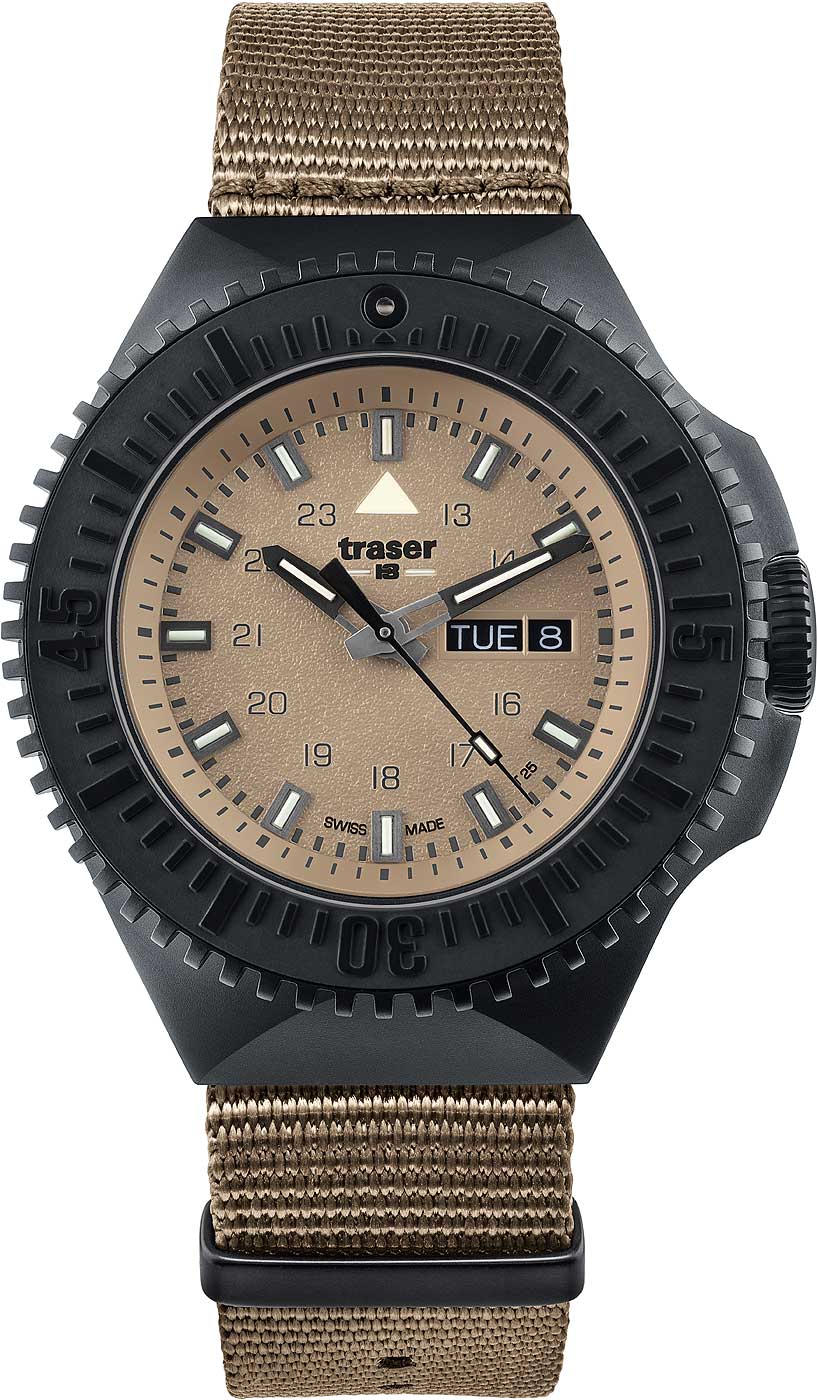 Traser P69 Black Stealth 109860 Herrenuhr • Trigalight H3 • Swiss Made