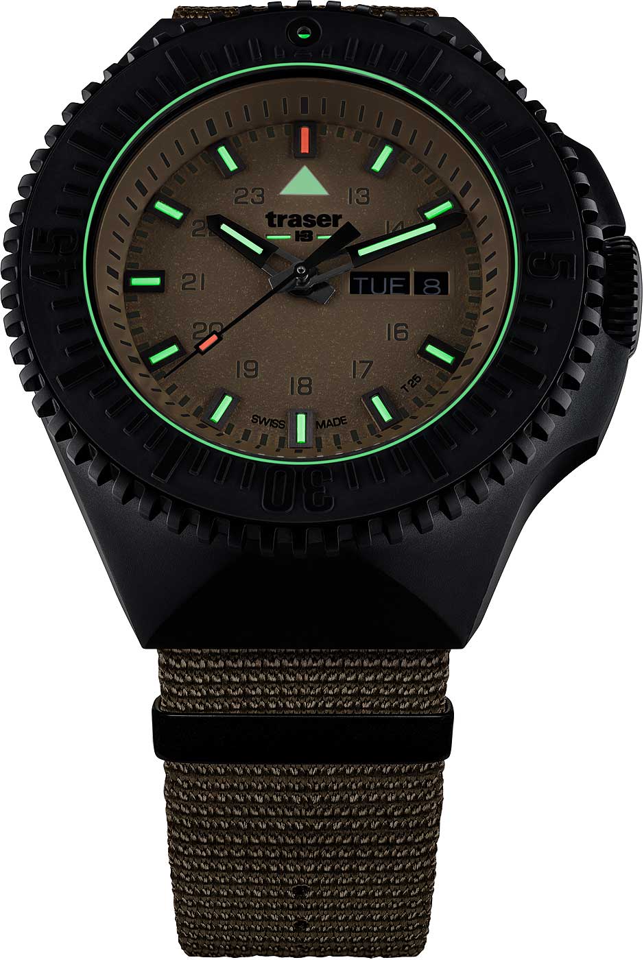 Traser P69 Black Stealth 109860 Herrenuhr • Trigalight H3 • Swiss Made
