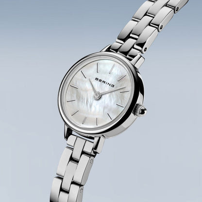 Bering Classic 11022-704 Women's Watch • Scratch-resistant sapphire crystal • Mother-of-pearl dial