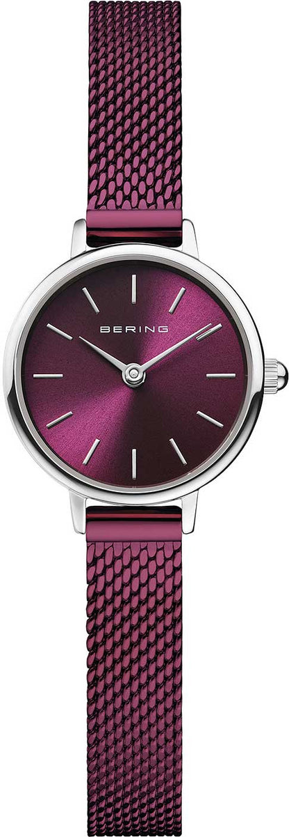 Bering Classic 11022-909 Damenuhr • Kratzfestes Saphirglas • Feines Milanaise-Armband