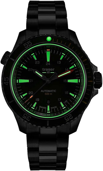 Traser P67 Diver Automatic 110328 Herrenuhr • H3-Tritium • Swiss Made