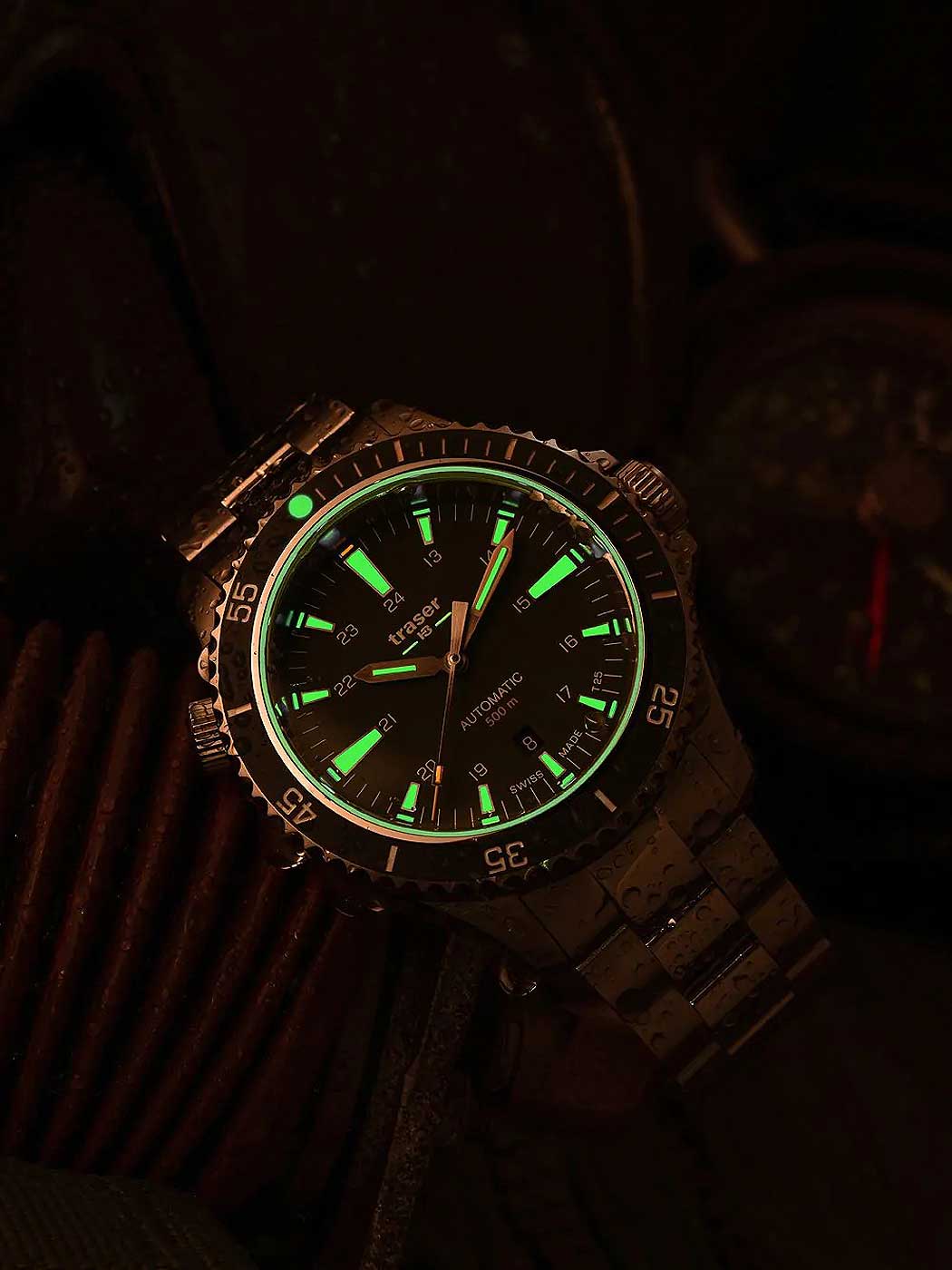 Traser P67 Diver Automatic 110328 Herrenuhr • H3-Tritium • Swiss Made