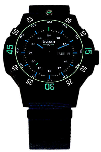 Traser P99 110724 Men's Watch • trigalight technology • 20 bar