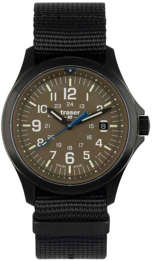 Traser P67 Officer Pro Khaki 111075 Herren Uhr • Swiss Made Quarz • Saphirglas