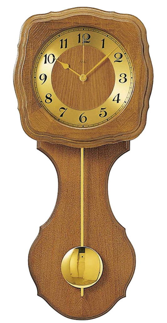 AMS Wanduhr 58x26 cm Holz • Funkwerk • Westminster-Melodie