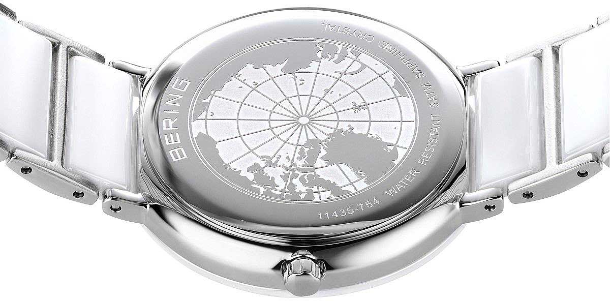 Bering Ceramic 11435-754 Damenuhr • Kratzfestes Saphirglas • High-Tech Keramik