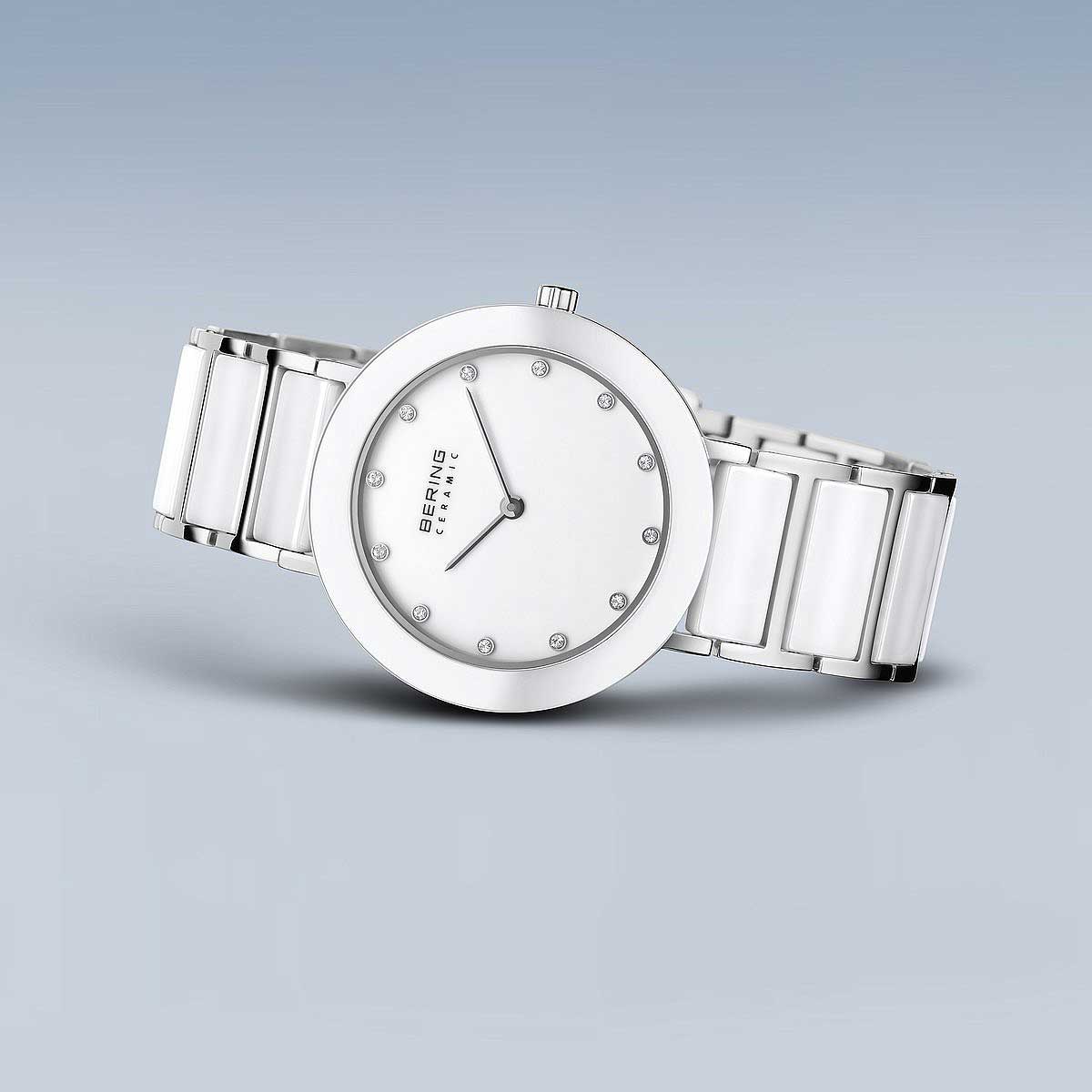 Bering Ceramic 11435-754 Damenuhr • Kratzfestes Saphirglas • High-Tech Keramik