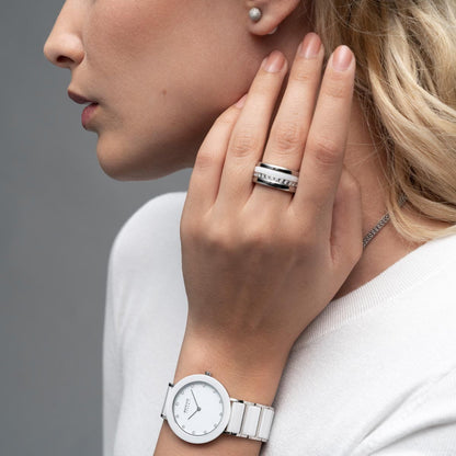 Bering Ceramic 30434-754 Damenuhr • Kratzfestes Saphirglas • High-Tech Keramik