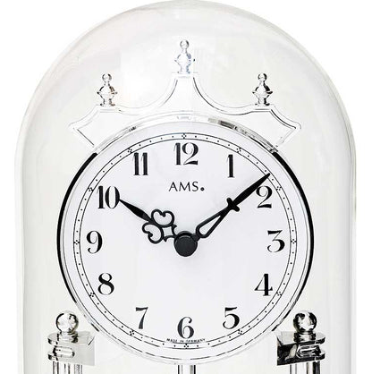 AMS Table Clock 23x15x15 cm Metal • Quartz Movement • Elegant Design