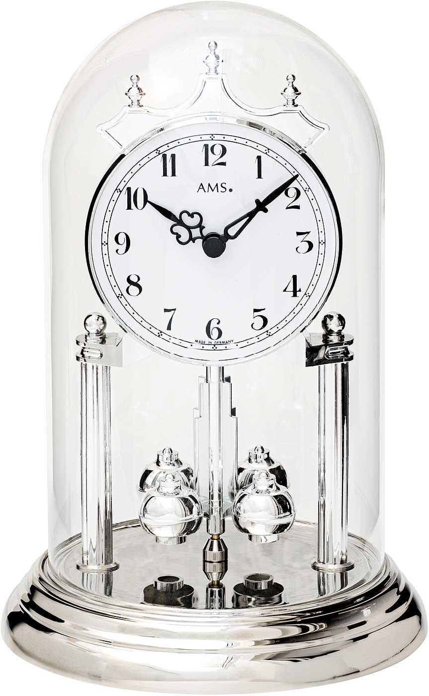 AMS Table Clock 23x15x15 cm Metal • Quartz Movement • Elegant Design