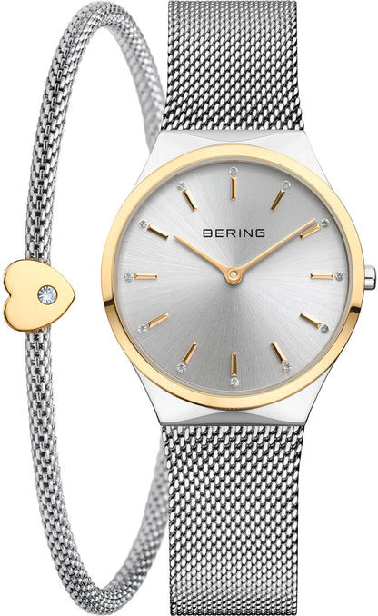 Bering 12131-014-GWP Damenuhr • Saphirglas • Milanaise