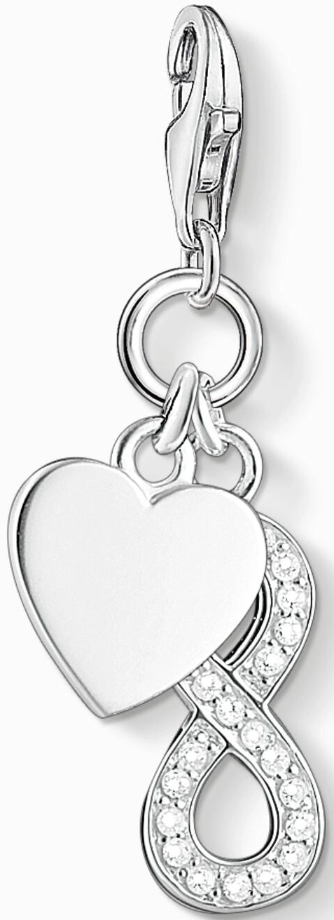 Thomas Sabo Charm Anhänger Modell: 1248-051-14 Infinityherz - 925 Sterlingsilber