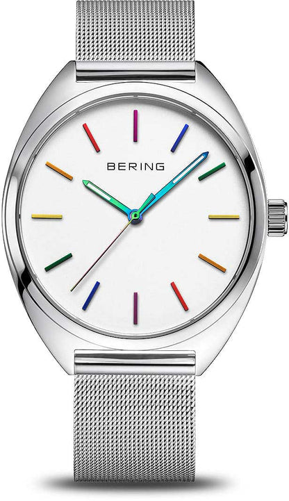 Bering Freedom 127220-40-004 Uhr • Kratzfestes Saphirglas • Feines Milanaise-Armband