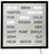 AMS Wanduhr 40x40 cm Metall • Wortanzeige • Modernes Design
