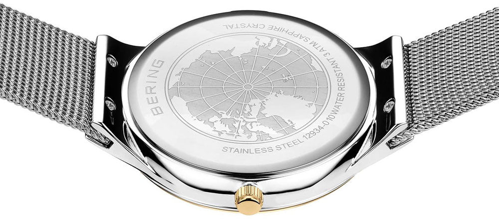 Bering Classic 12934-010 Ladies' Watch • Scratch-Resistant Sapphire Crystal • Fine Milanese Strap