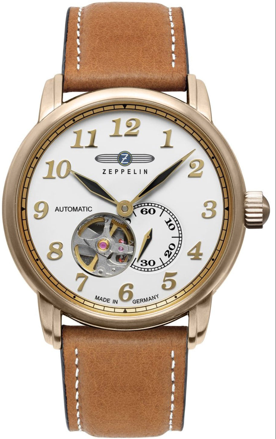 Zeppelin LZ 127 Graf Zeppelin 7664-1 Herrenuhr • Made in Germany • Open Heart Automatik