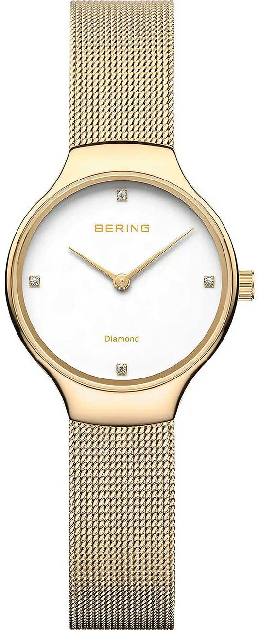 Bering Classic 13326-334 Women's Watch • Scratch-resistant Sapphire Crystal • Fine Milanese Bracelet