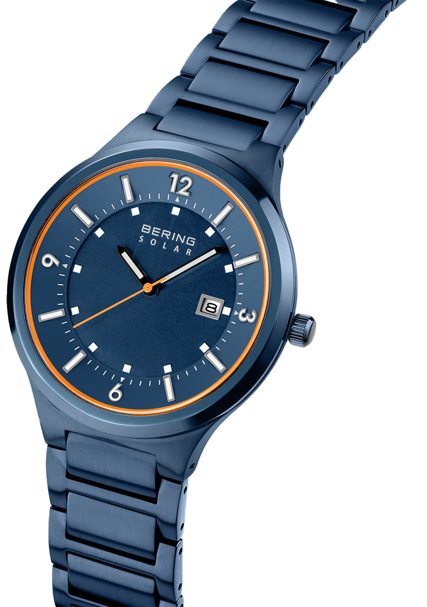 Bering Solar 14442-979 Herrenuhr • Kratzfestes Saphirglas • Solar-Antrieb