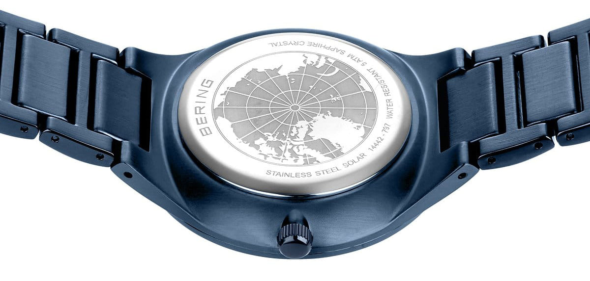 Bering Solar 14442-979 Herrenuhr • Kratzfestes Saphirglas • Solar-Antrieb