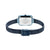 Bering Petite Square 14520-398 Women's Watch • Scratch-resistant Sapphire Glass • Blue Milanese Bracelet