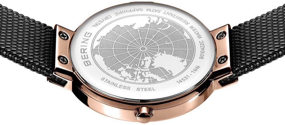 Bering Classic 14531-166 Women's Watch • Scratch-Resistant Sapphire Crystal • Milanese Strap