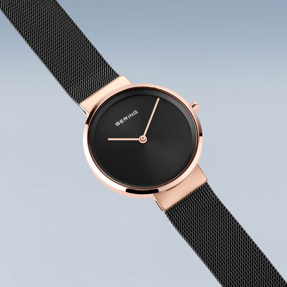 Bering Classic 14531-166 Women's Watch • Scratch-Resistant Sapphire Crystal • Milanese Strap