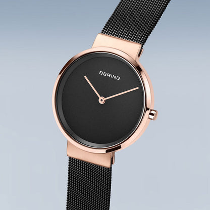 Bering Classic 14531-166 Women's Watch • Scratch-Resistant Sapphire Crystal • Milanese Strap