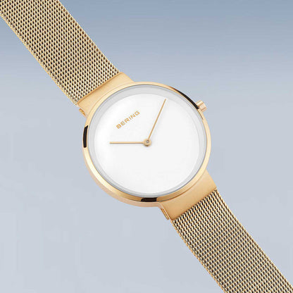 Bering Classic 14531-334 Women's Watch • Scratch-resistant sapphire crystal • Fine Milanese bracelet
