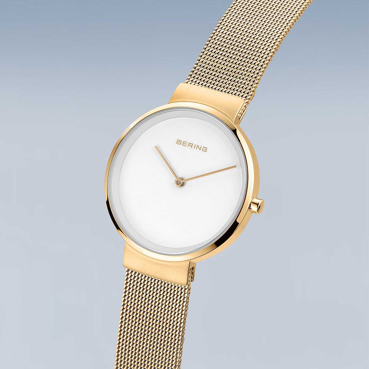 Bering Classic 14531-334 Women's Watch • Scratch-resistant sapphire crystal • Fine Milanese bracelet