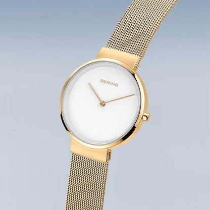 Bering Classic 14531-334 Women's Watch • Scratch-resistant sapphire crystal • Fine Milanese bracelet