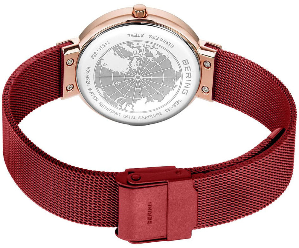 Bering Classic 14531-363 Women's Watch • Scratch-resistant sapphire crystal • Milanese bracelet