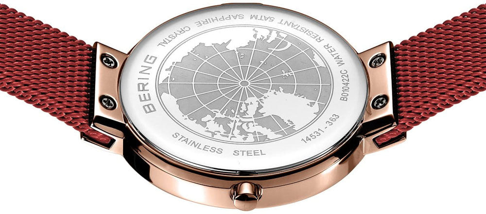 Bering Classic 14531-363 Women's Watch • Scratch-resistant sapphire crystal • Milanese bracelet