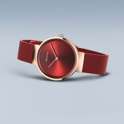 Bering Classic 14531-363 Women's Watch • Scratch-resistant sapphire crystal • Milanese bracelet